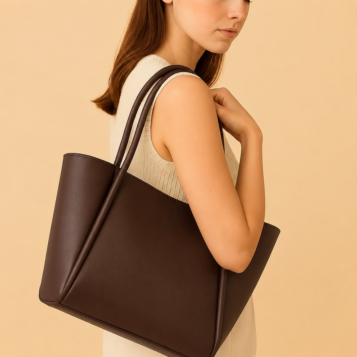 Prestige Tote Dark Brown