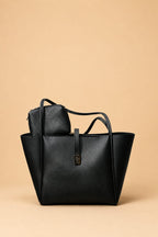 Luna Zip Tote – Black