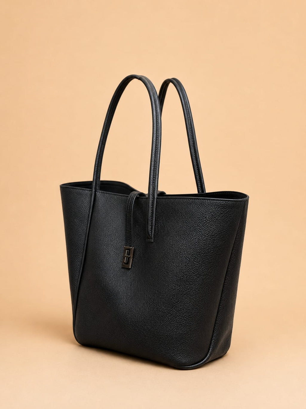 Luna Zip Tote – Black